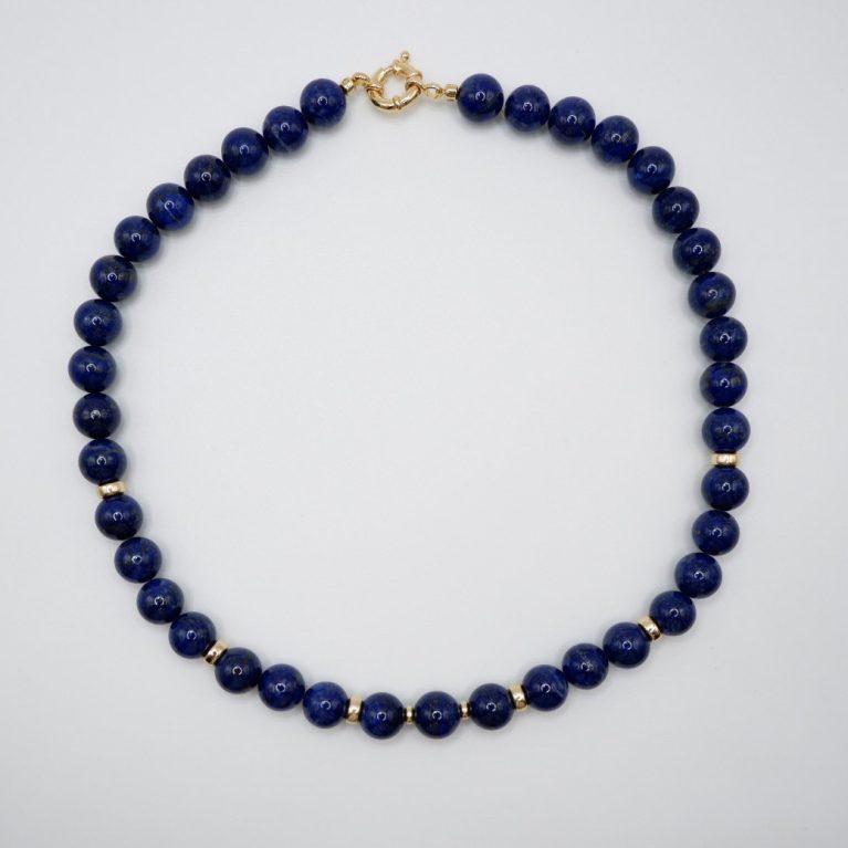 Collar de piedra natural lapislázuli
